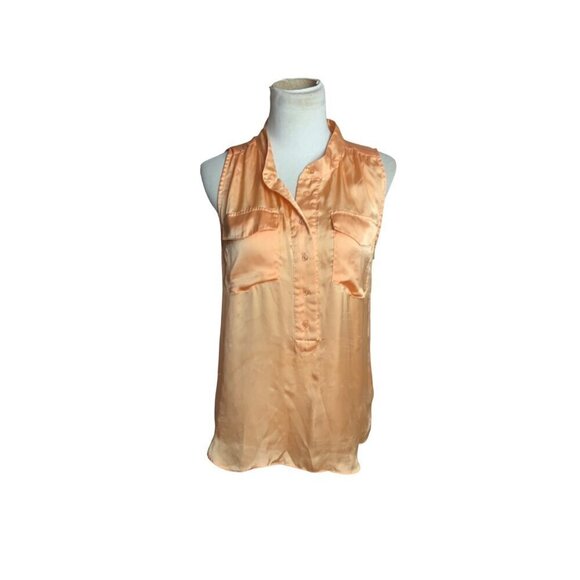 Cynthia Rowley Peach Blouse. Size Medium . Comfy! - Picture 1 of 3